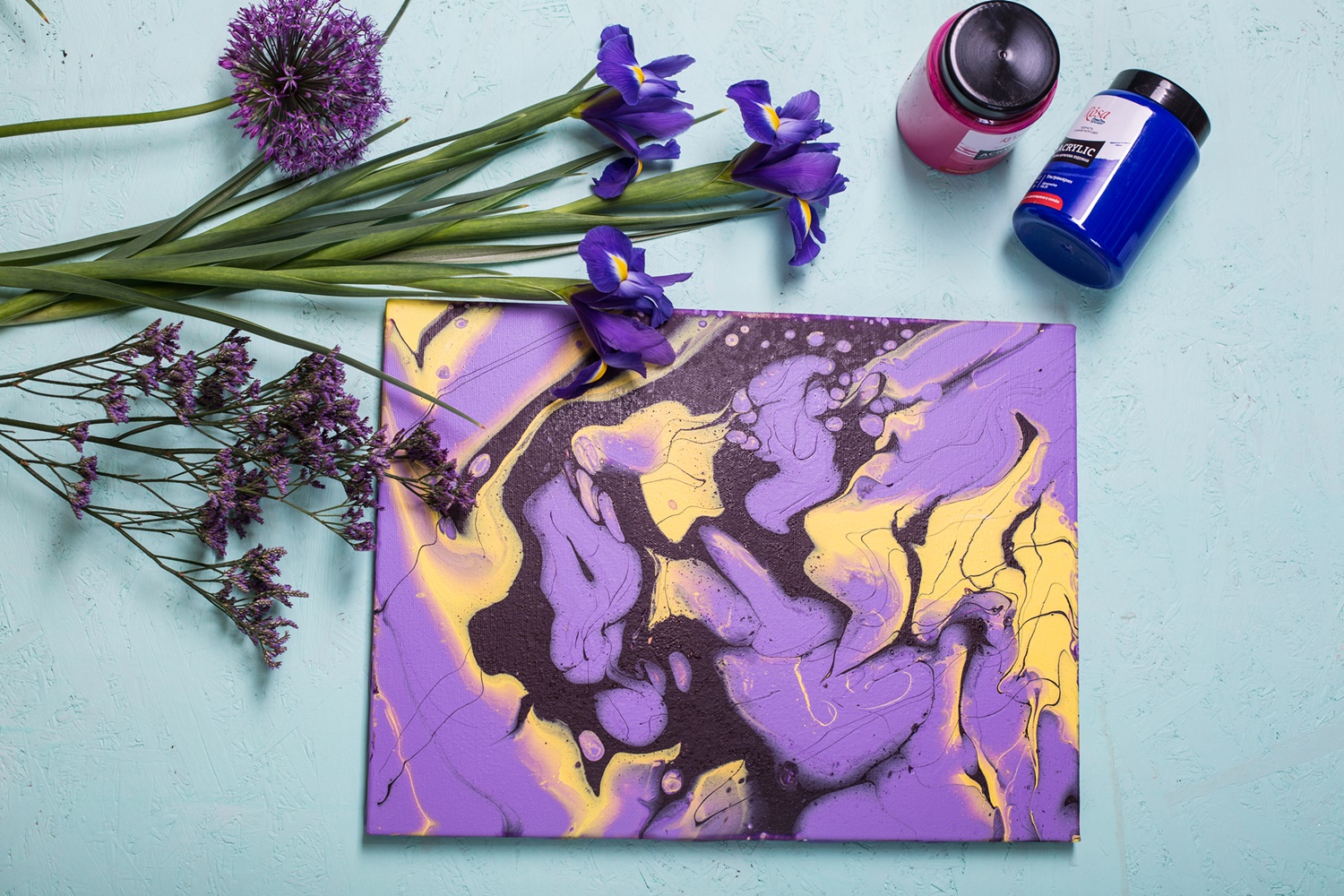 Рідкий акрил – Fluid art